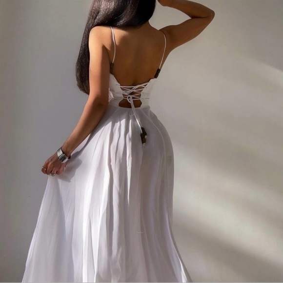 ZARA SWEETHEART NECKLINE DRESS - Picture 5 of 16